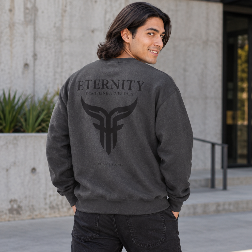 Bulls and Flowers Eternity Unisex Sweatshirt