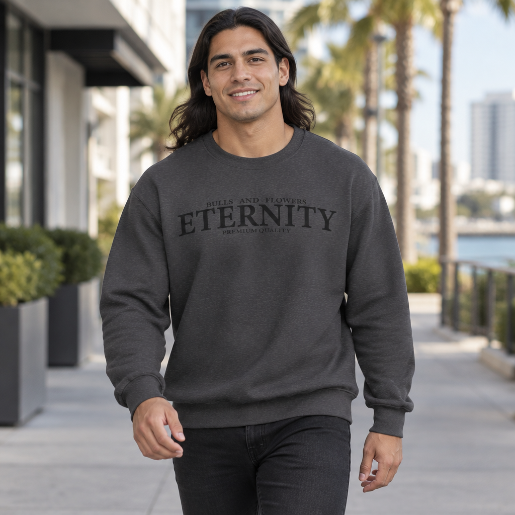 Bulls and Flowers Eternity Unisex Sweatshirt