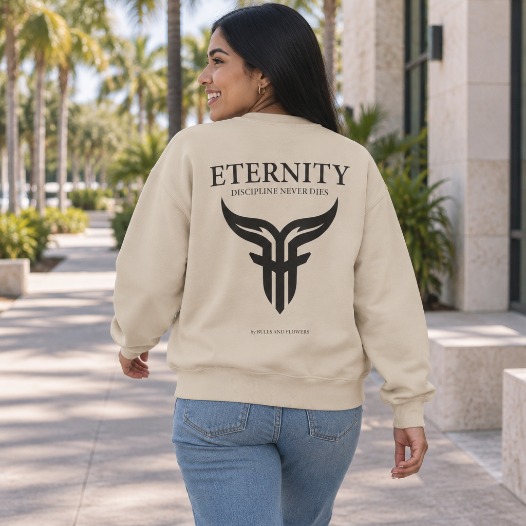 Bulls and Flowers Eternity Unisex Sweatshirt