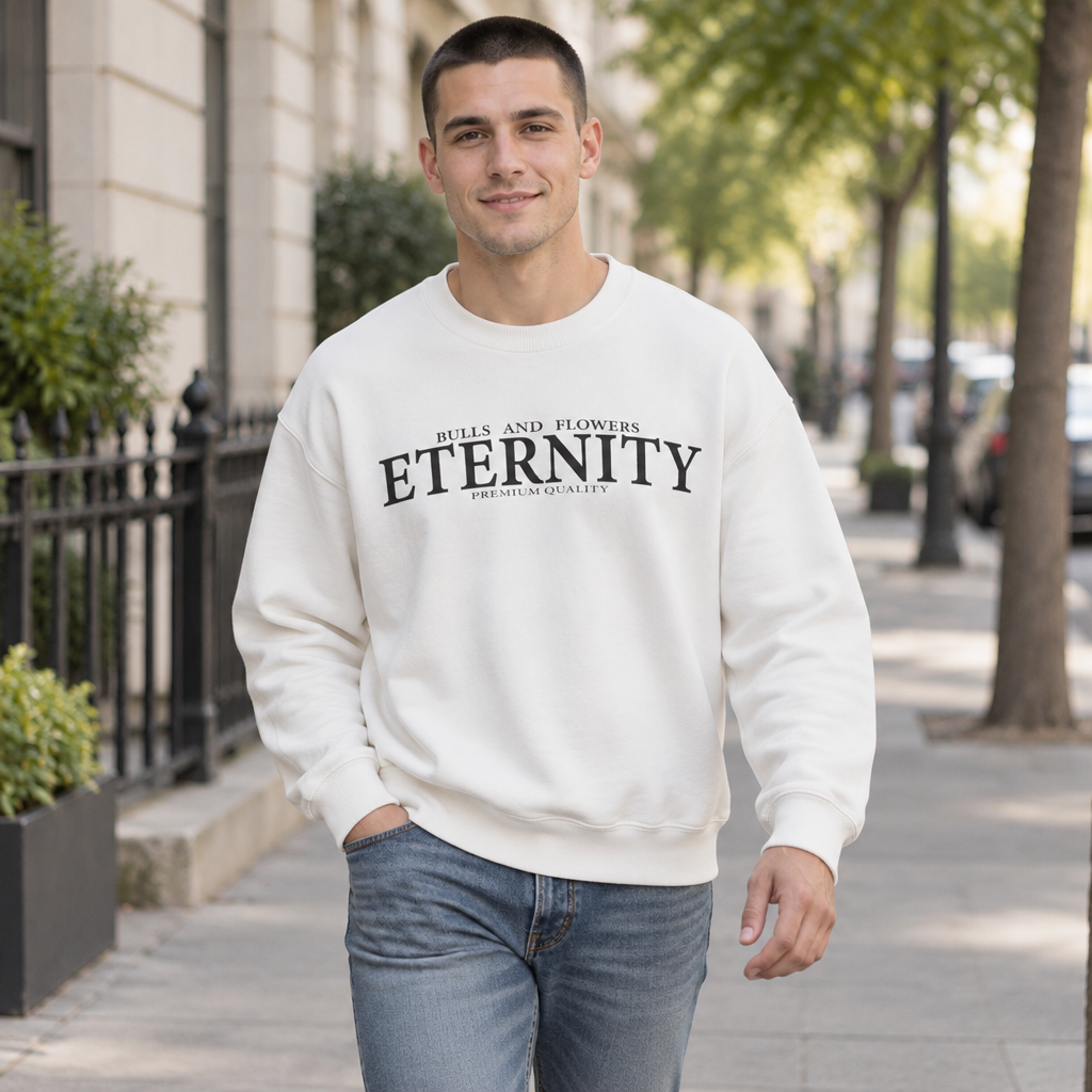 Bulls and Flowers Eternity Unisex Sweatshirt