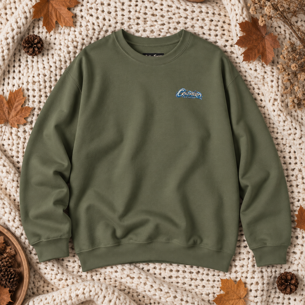 Crazybird Ride the Chaos – Unisex Streetwear Sweatshirt | Bulls and Flowers