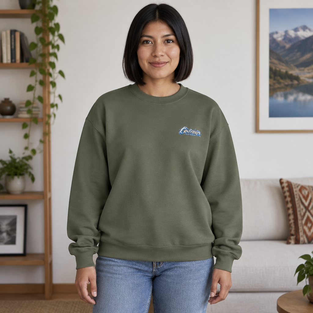 Crazybird Ride the Chaos – Unisex Streetwear Sweatshirt | Bulls and Flowers