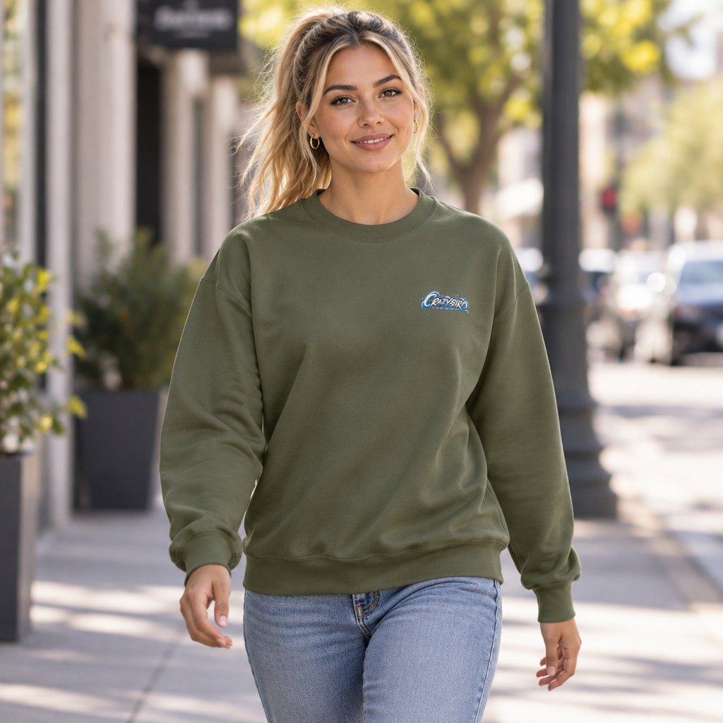 Crazybird Ride the Chaos – Unisex Streetwear Sweatshirt | Bulls and Flowers