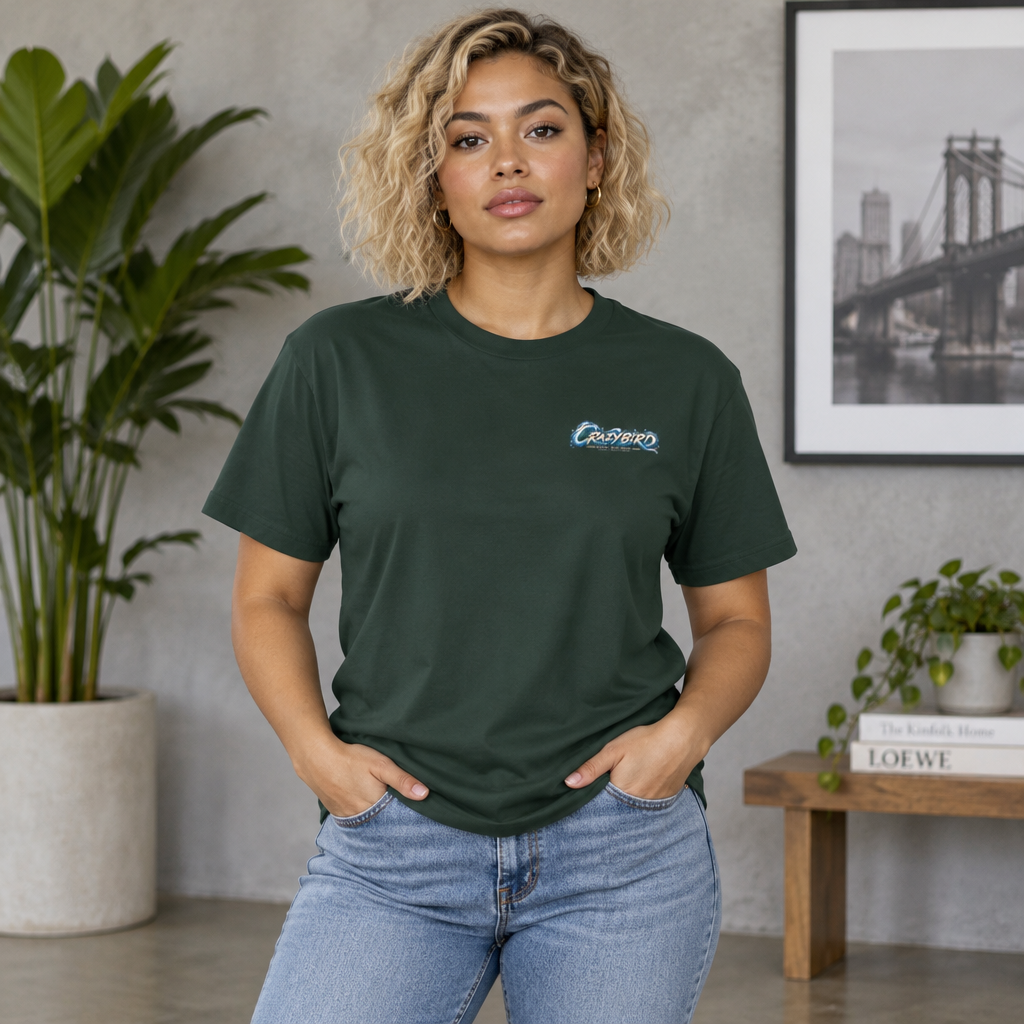 Crazybird Surf Edition – Unisex Streetwear T-Shirt | Bulls and Flowers