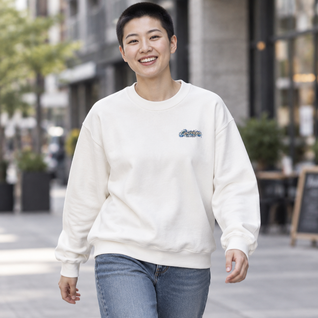 Crazybird Ride the Chaos – Unisex Streetwear Sweatshirt | Bulls and Flowers