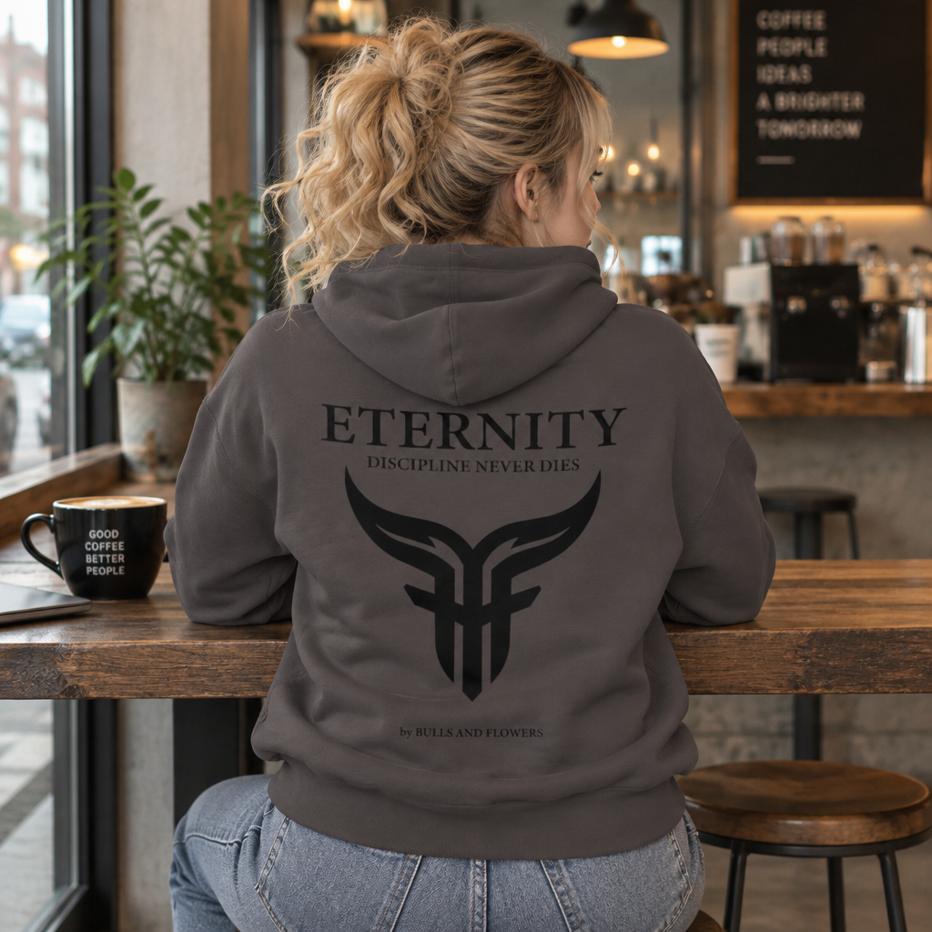 Bulls and Flowers - Eternity Discipline Never Dies Logo Zip Hoodie / Draft 2026