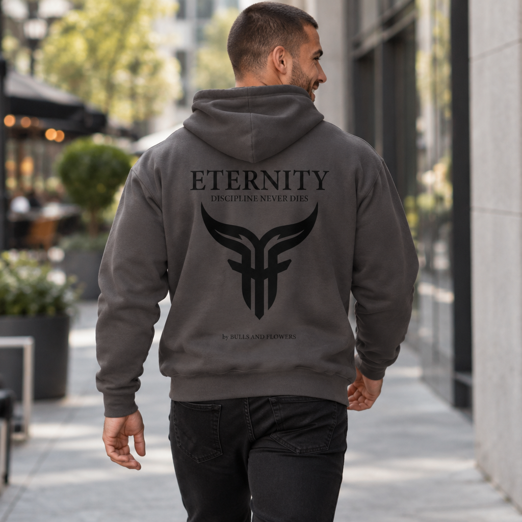 Bulls and Flowers - Eternity Discipline Never Dies Logo Zip Hoodie / Draft 2026