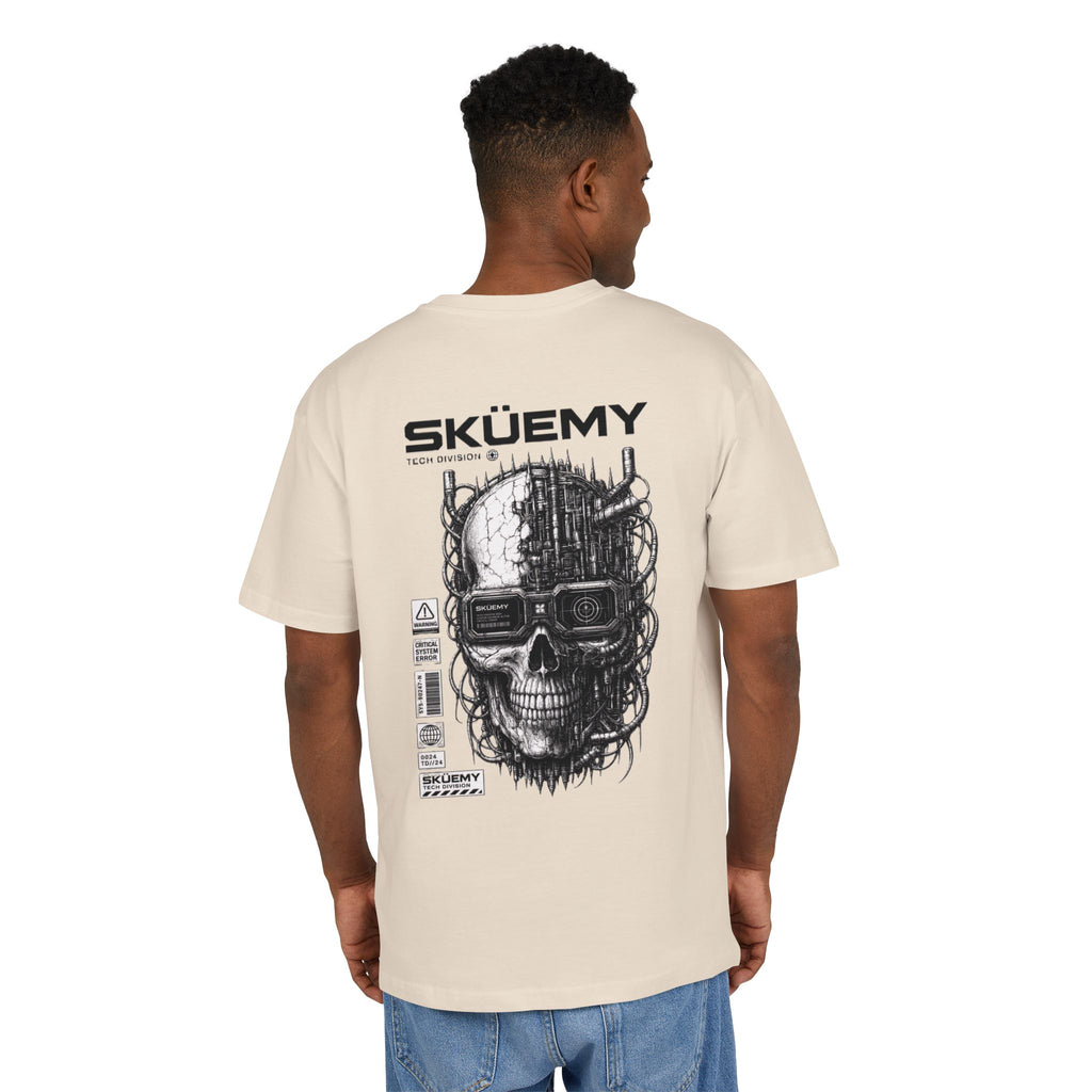 Bulls and Flowers SKÜEMY Cyber Skull – Heavy Oversize T-Shirt    Draft 2025