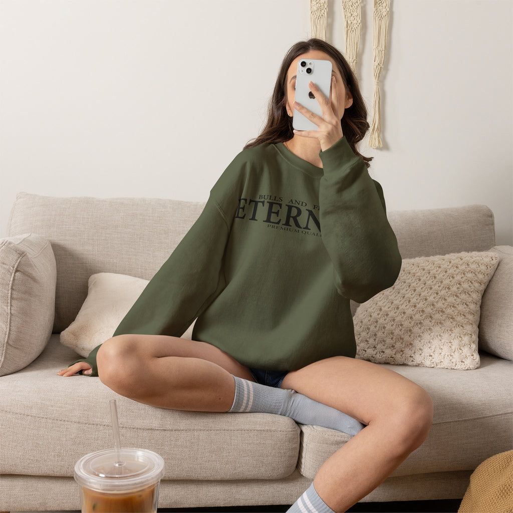 Bulls and Flowers Eternity Unisex Sweatshirt