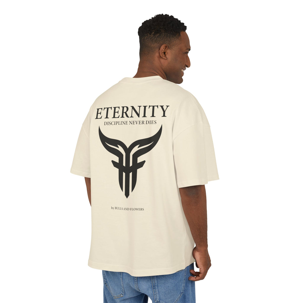 Bulls and Flowers Premium Eternity Minimal Logo T-Shirt