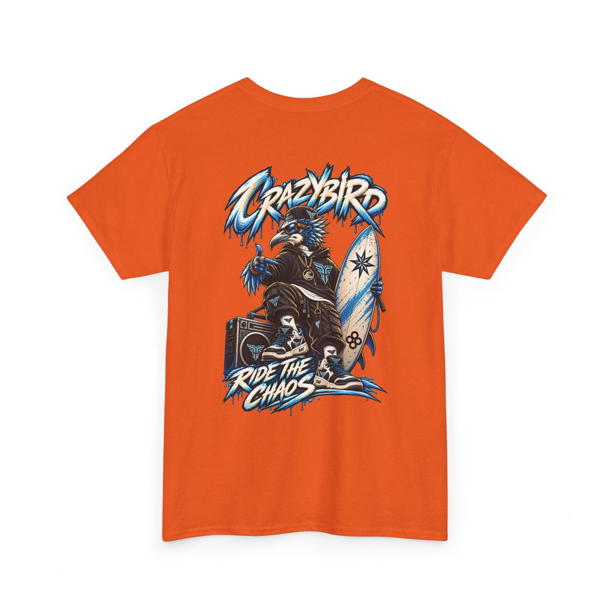 Bulls and Flowers Crazybird Ride the Chaos T-Shirt – Unisex Streetwear