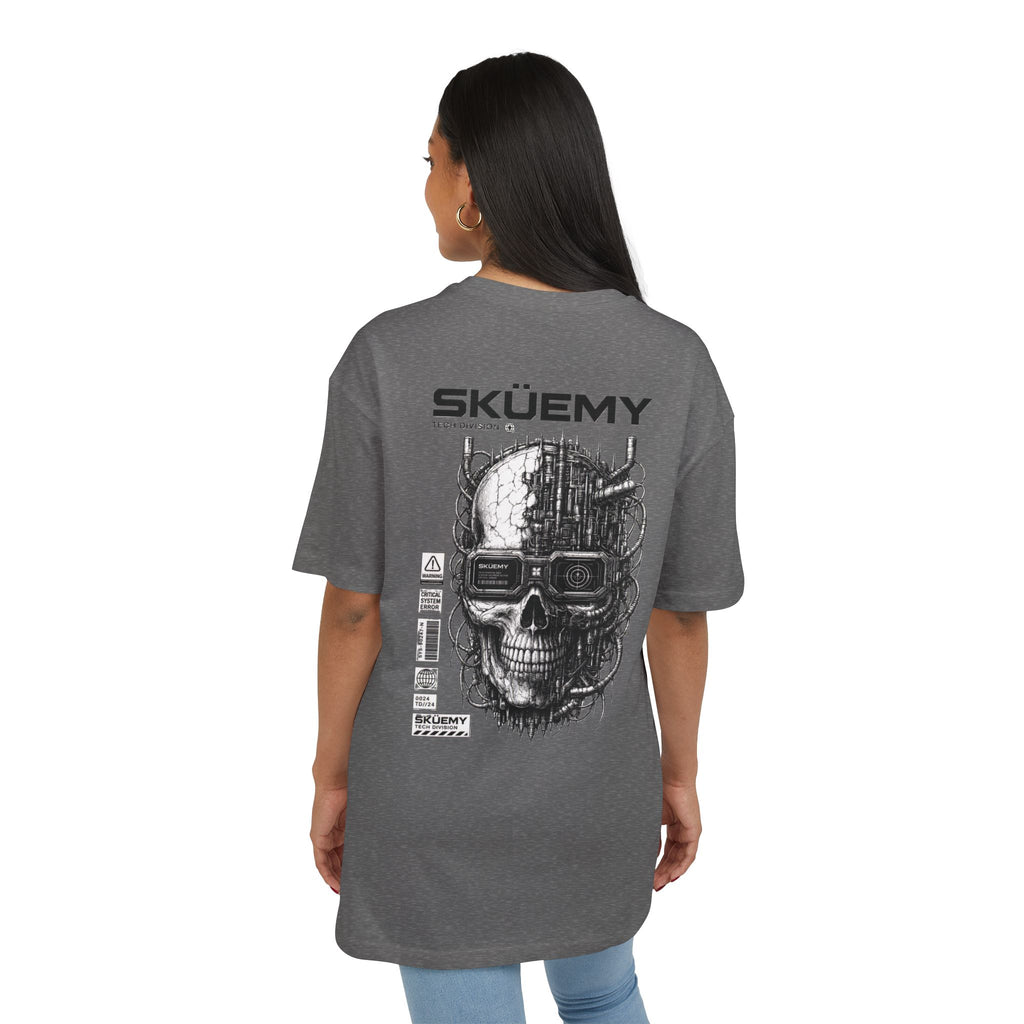 Bulls and Flowers  SKÜEMY Cyber Skull Heavy Oversize Tee