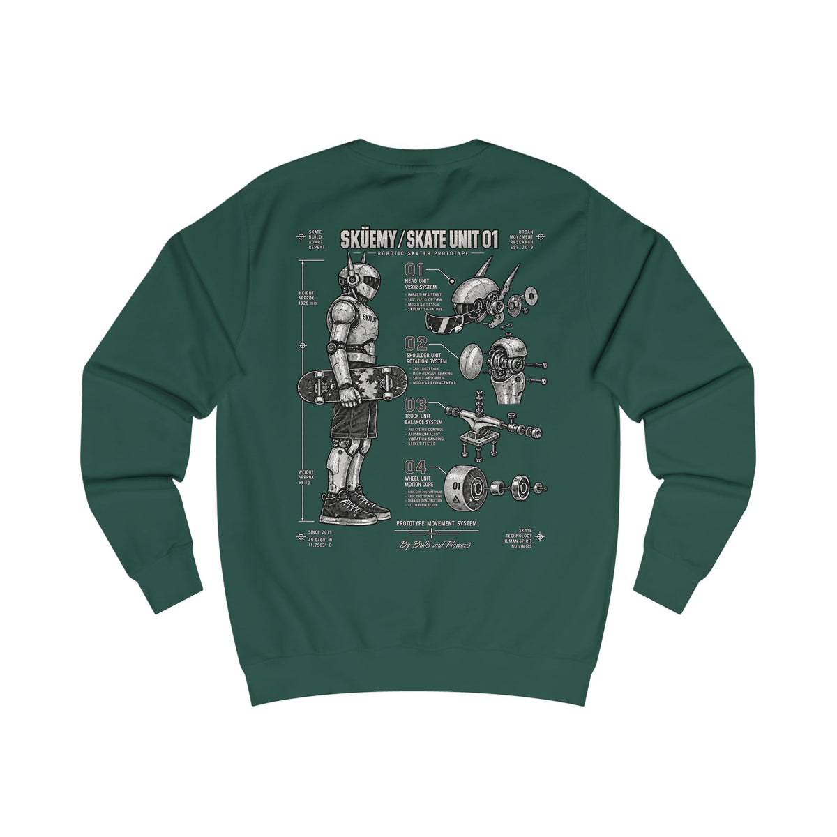 BaF Sküemy-Unit 01    Sweat-shirt anatomie du skateboard