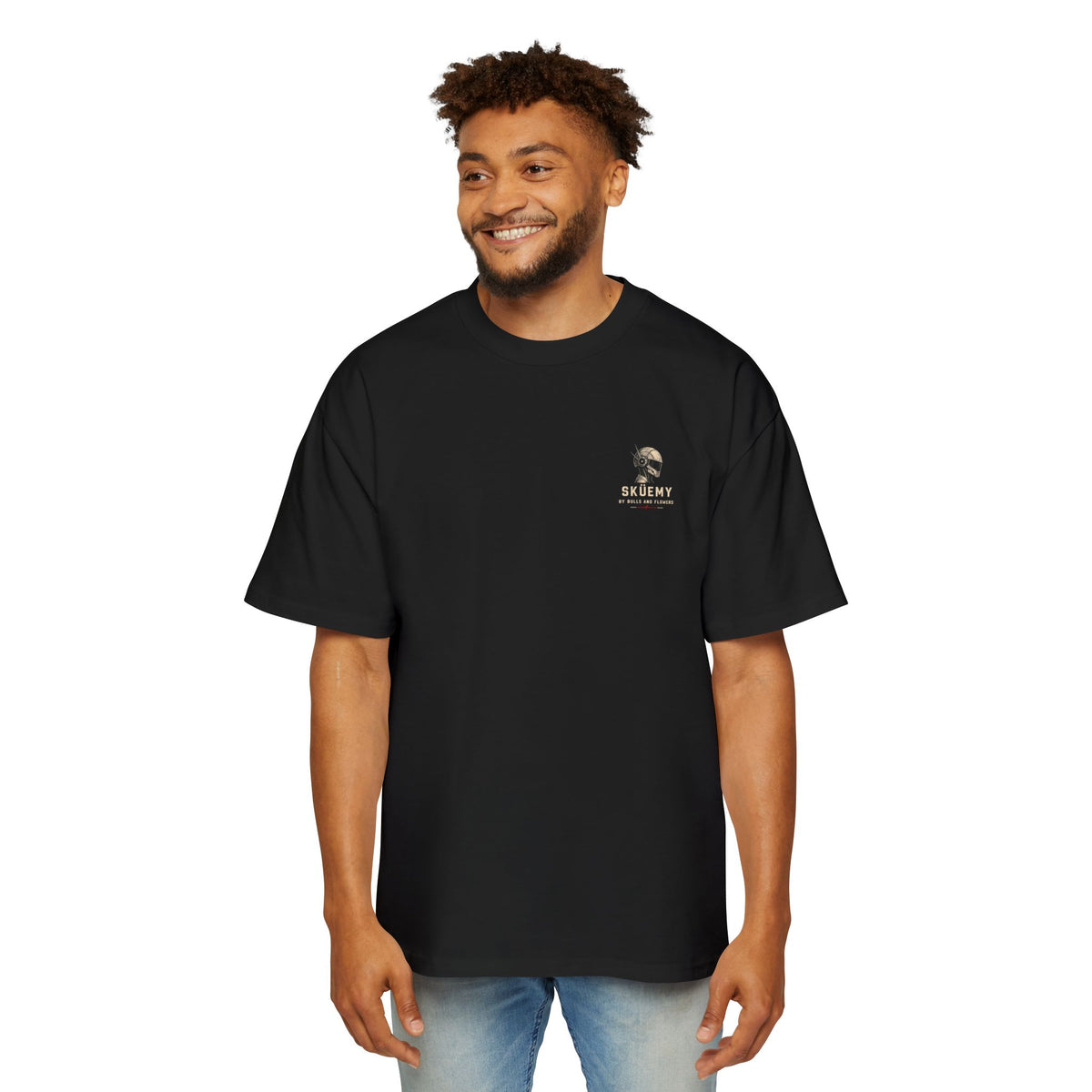 Bulls and Flowers - Sküemy - Unit 06 Skateboard Illustration T-Shirt / Draft 2021