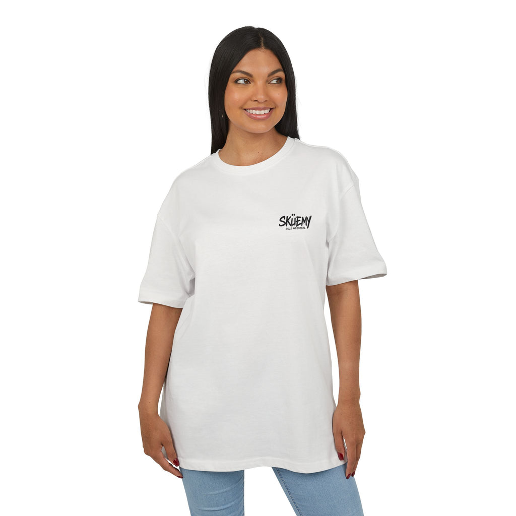 Bulls and Flowers  SKÜEMY Cyber Skull Heavy Oversize Tee
