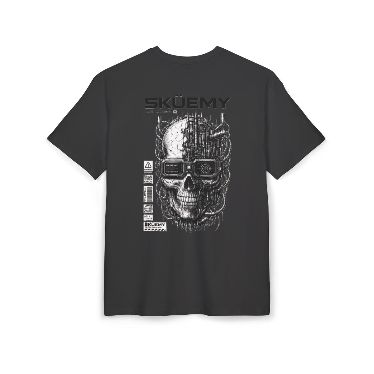 Bulls and Flowers  SKÜEMY Cyber Skull Heavy Oversize Tee