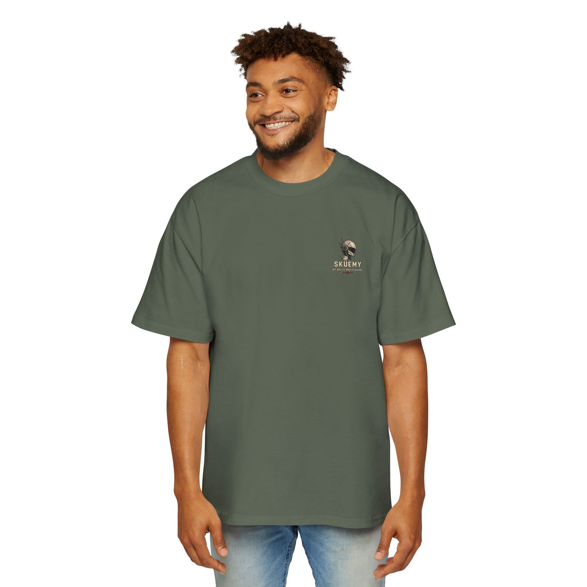 Bulls and Flowers - Sküemy - Unit 06 Skateboard Illustration T-Shirt / Draft 2021