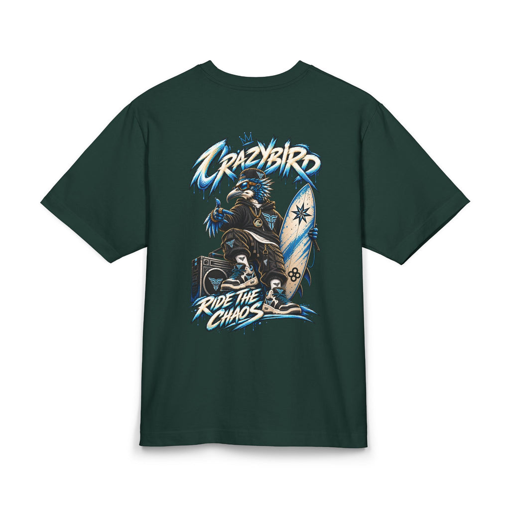 Crazybird Surf Edition – Unisex Streetwear T-Shirt | Bulls and Flowers