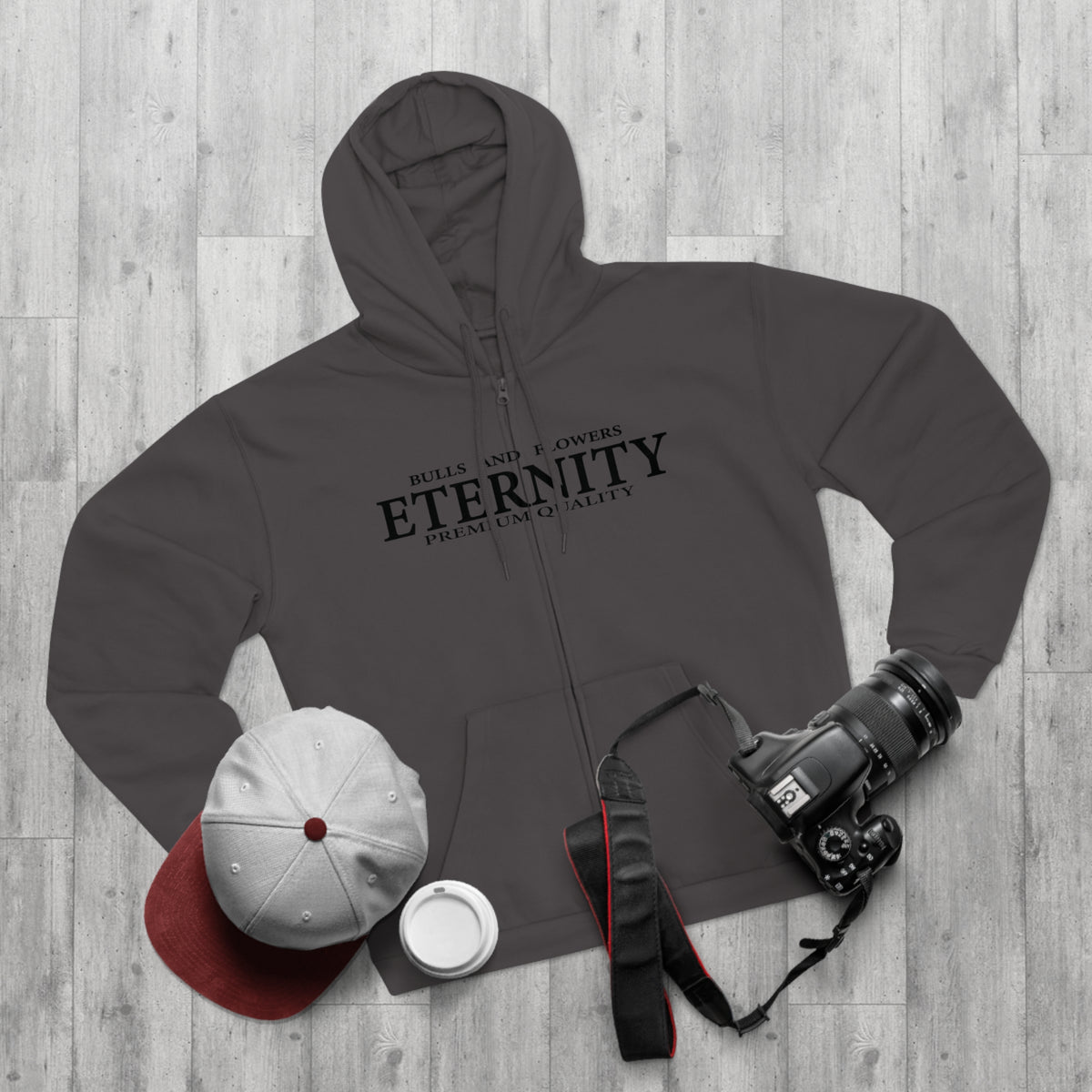 Bulls and Flowers - Eternity Discipline Never Dies Logo Zip Hoodie / Draft 2026