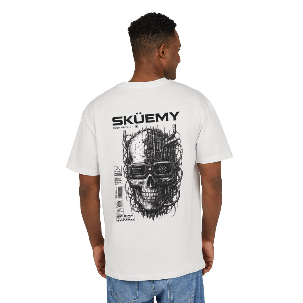 Bulls and Flowers  SKÜEMY Cyber Skull Heavy Oversize Tee