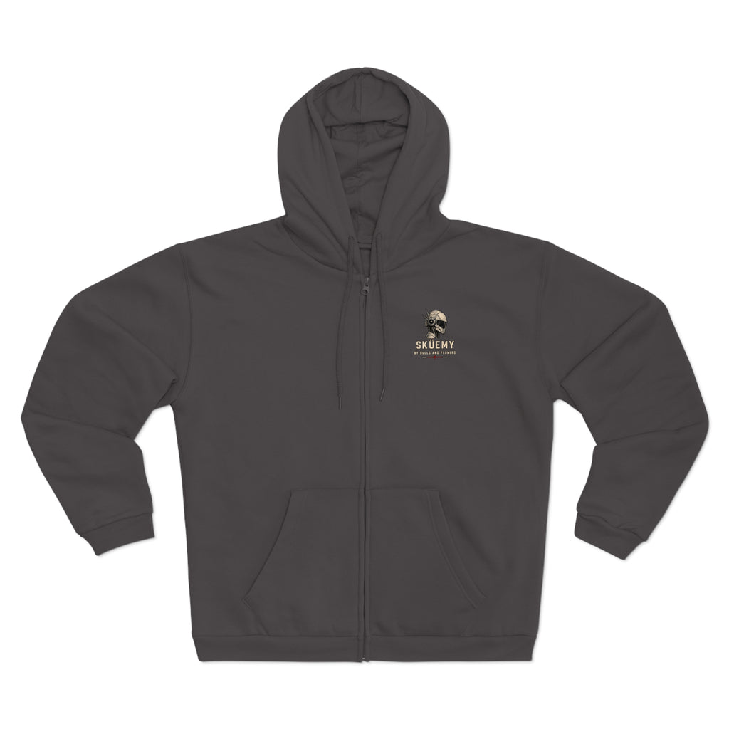 Bulls and Flowres Sküemy Skate Unit 04 Robot Graphic Zip Hoodie
