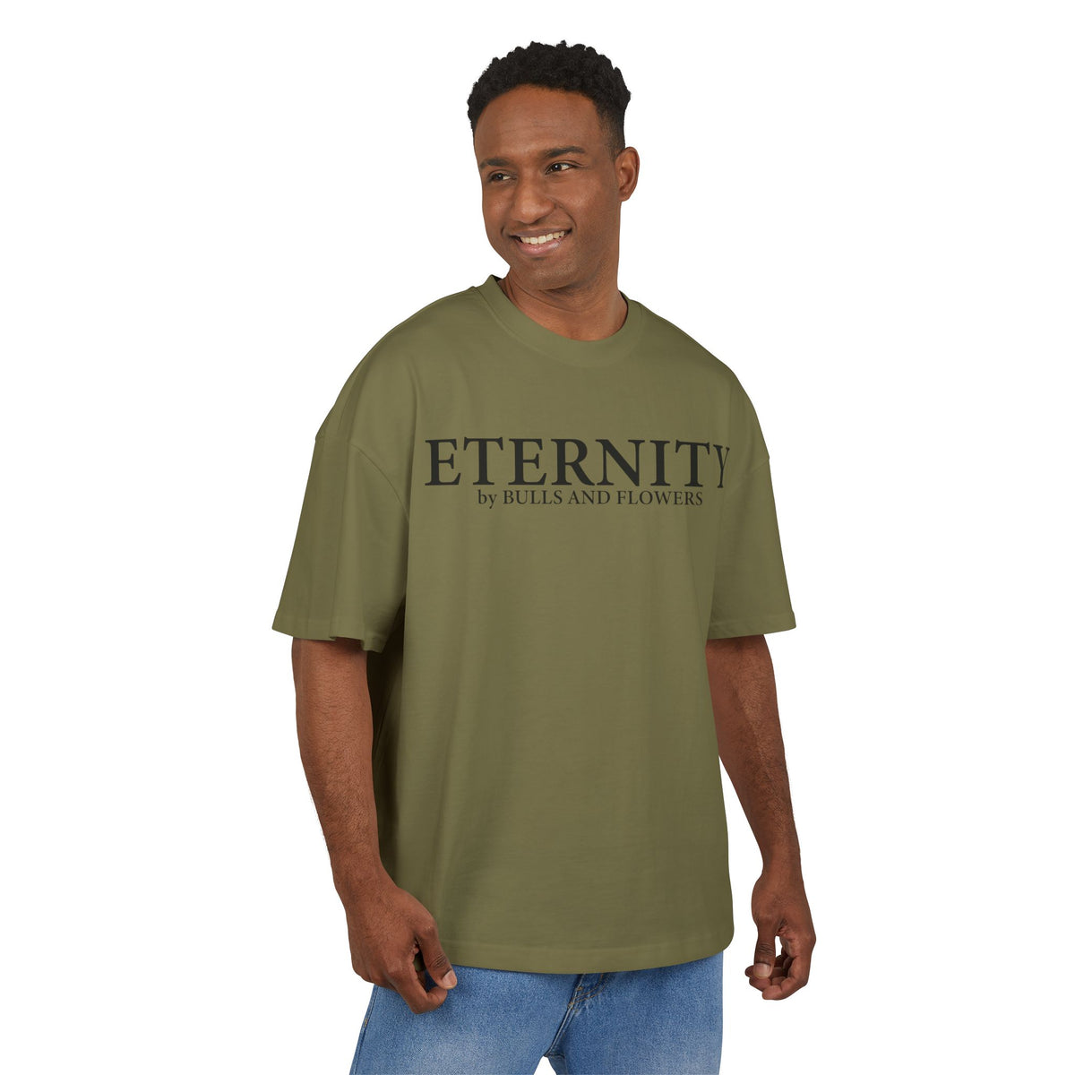 Bulls and Flowers Premium  Eternity Logo T-Shirt