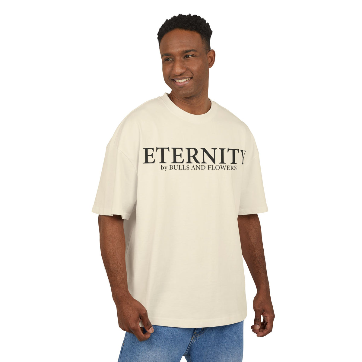 Bulls and Flowers Premium Eternity Minimal Logo T-Shirt