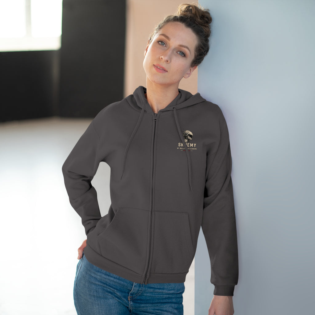 Bulls and Flowres Sküemy Skate Unit 04 Robot Graphic Zip Hoodie