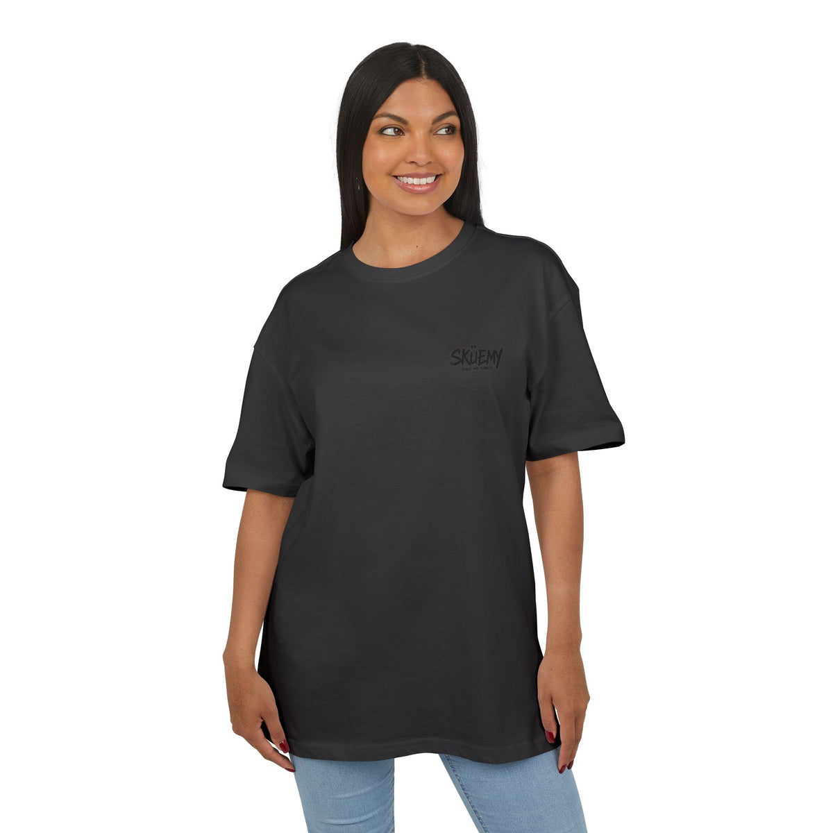 Bulls and Flowers  SKÜEMY Cyber Skull Heavy Oversize Tee