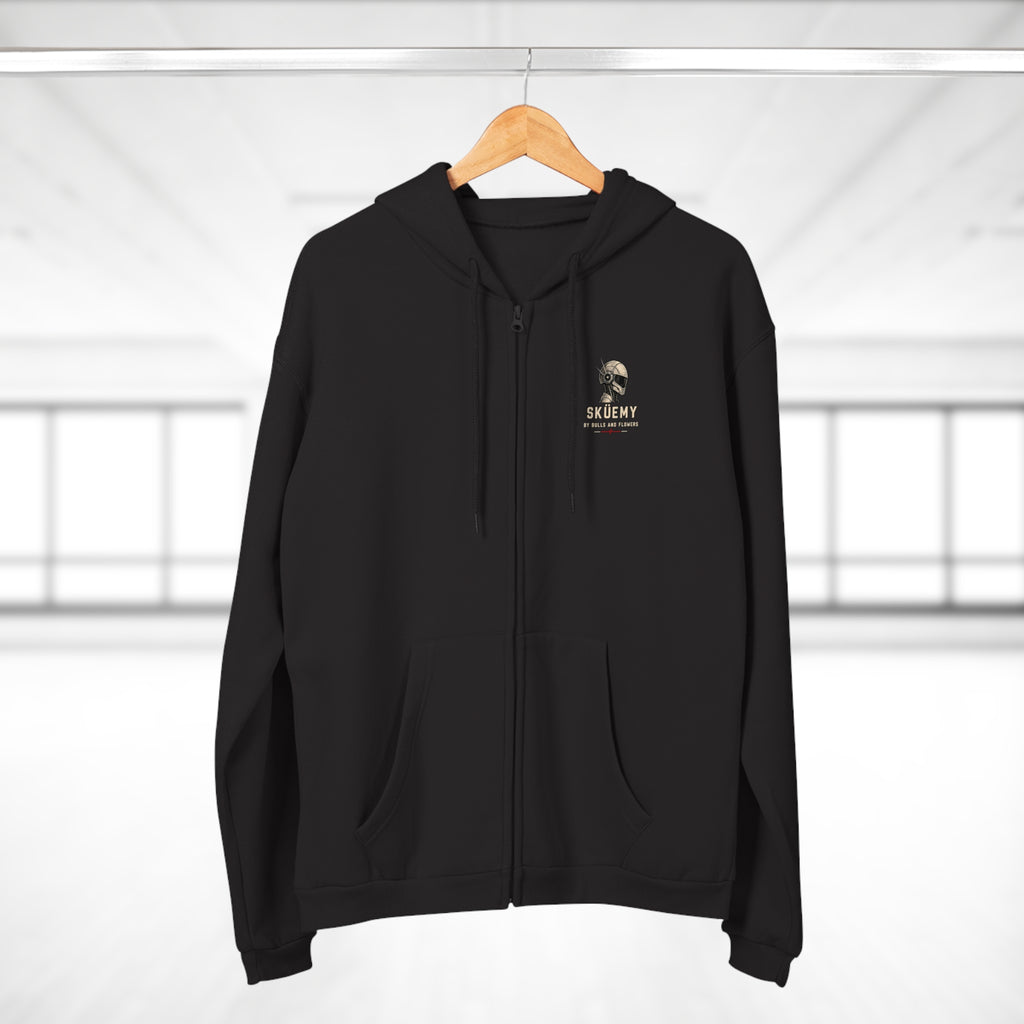 Bulls and Flowres Sküemy Skate Unit 04 Robot Graphic Zip Hoodie