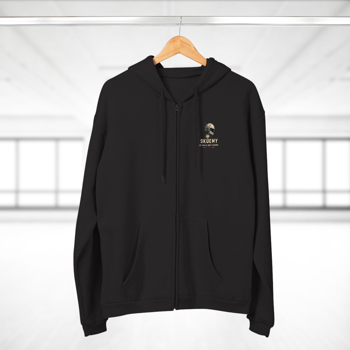 Bulls and Flowres Sküemy Skate Unit 04 Robot Graphic Zip Hoodie