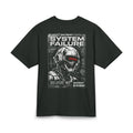 System Failure Robot Graphic T-Shirt | Cyberpunk Helm Tech Design