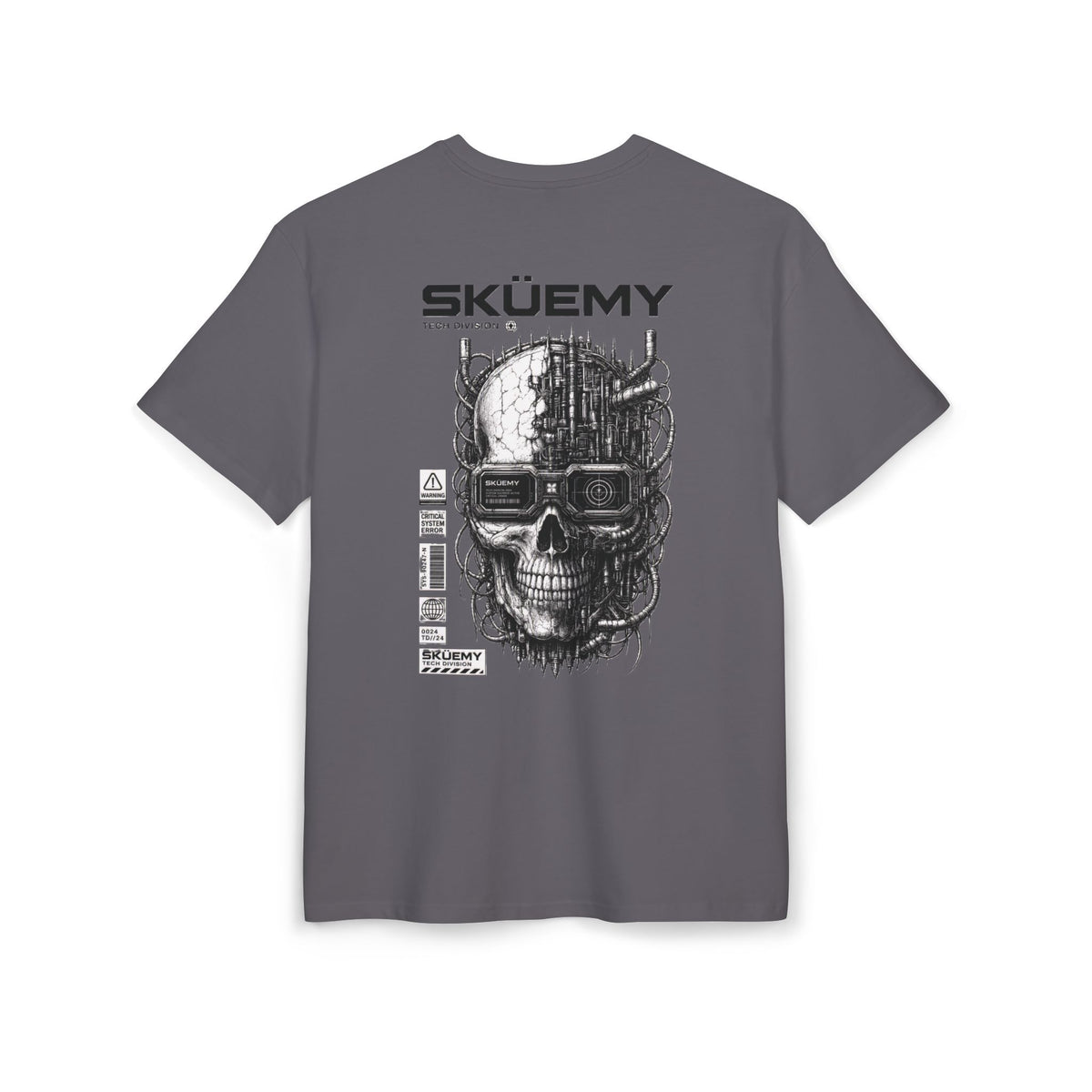 Bulls and Flowers SKÜEMY Cyber Skull – Heavy Oversize T-Shirt    Draft 2025