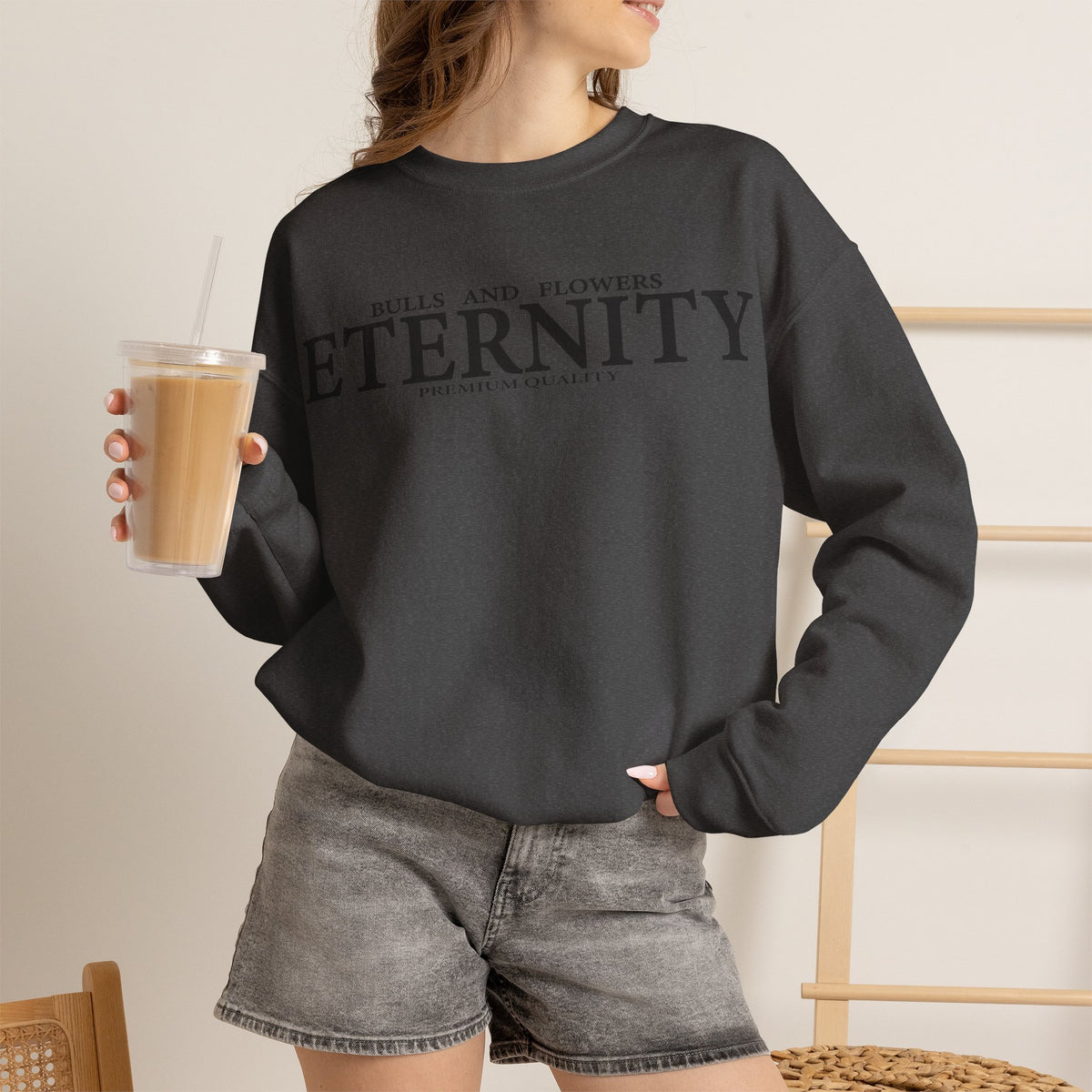 Bulls and Flowers Eternity Unisex Sweatshirt