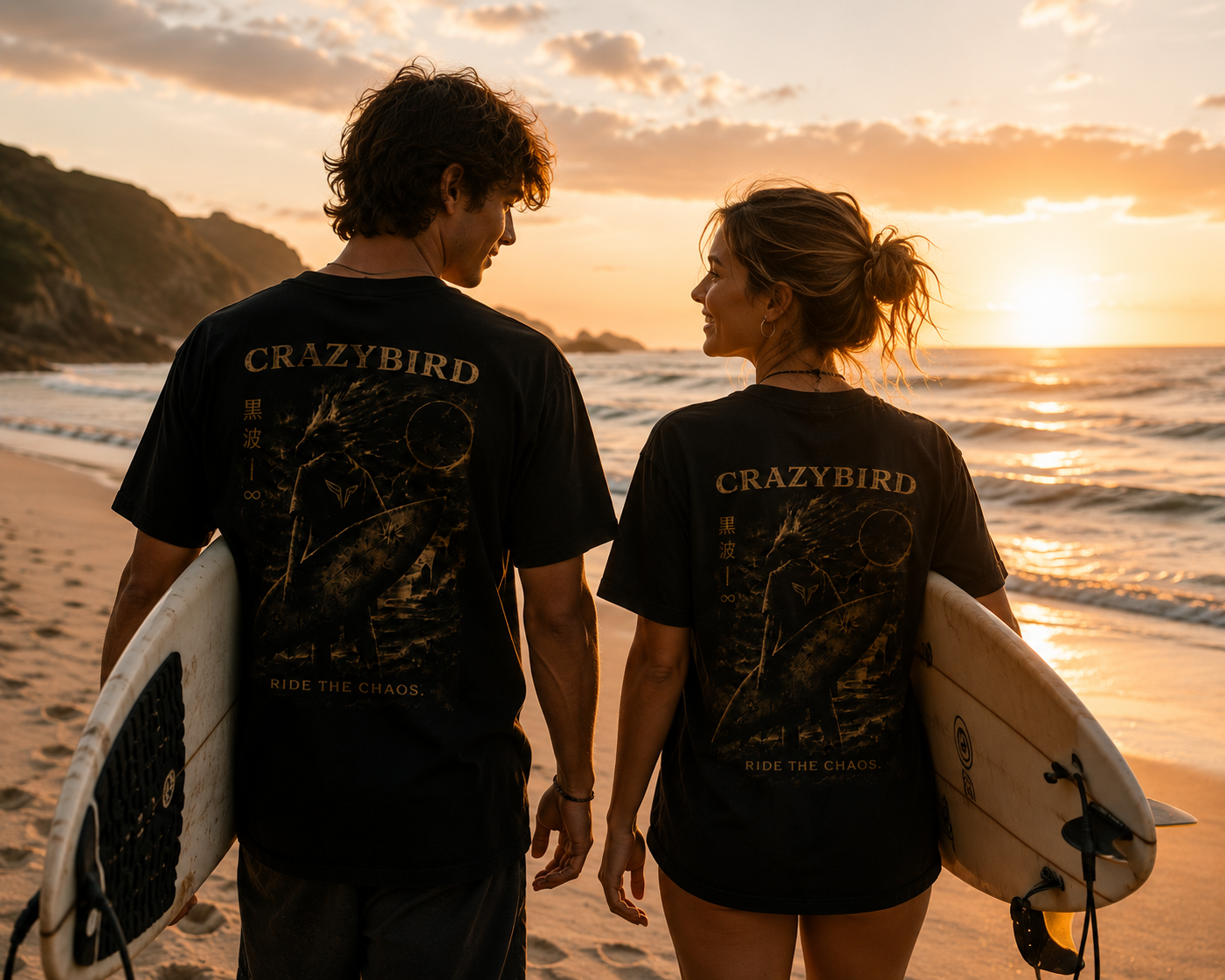 Crazybird Ghost Edition Tee  -- Ride The Chaos